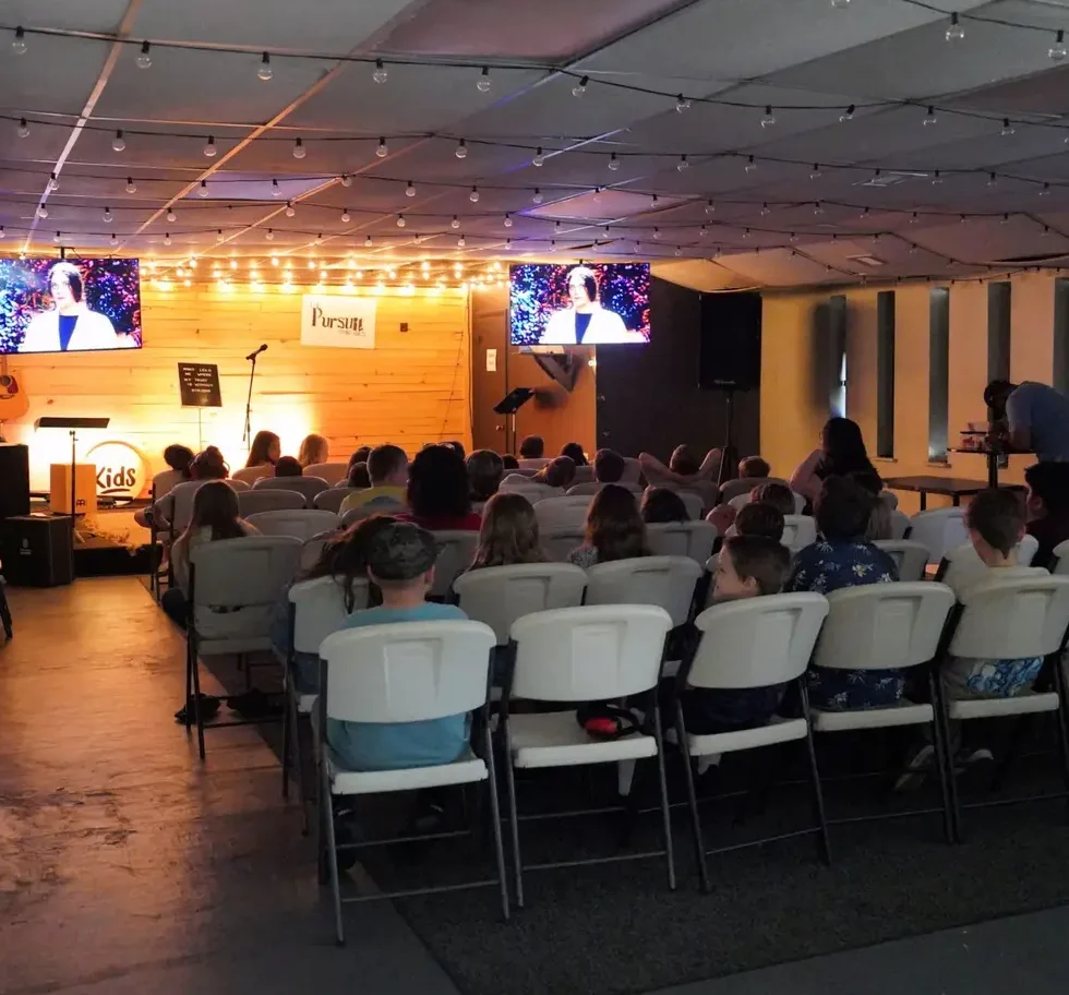 Students participating in a kids ministry lesson at Bethany Church in West Melbourne, Florida