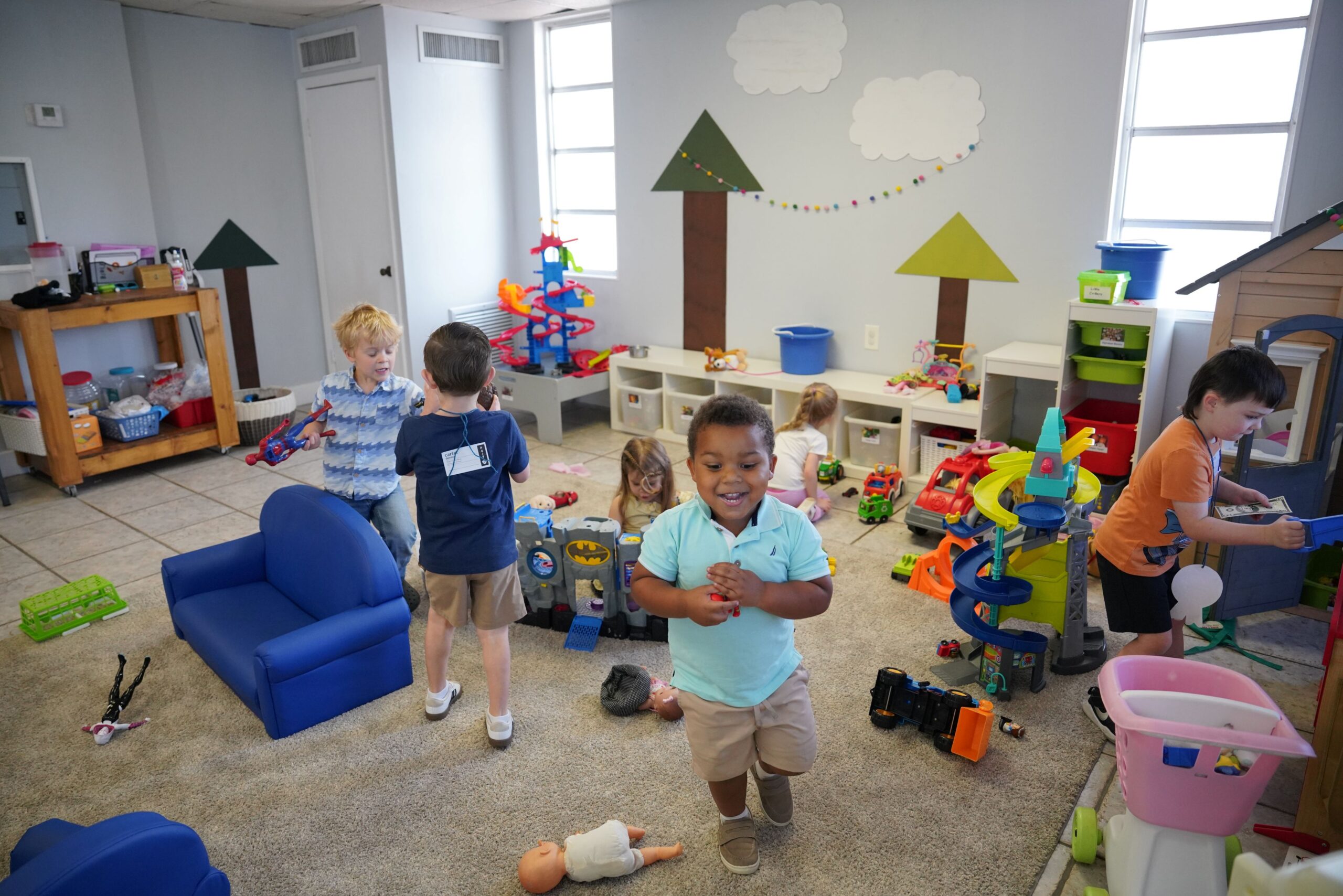 Children playing together in the Little Ones ministry area at Bethany Church