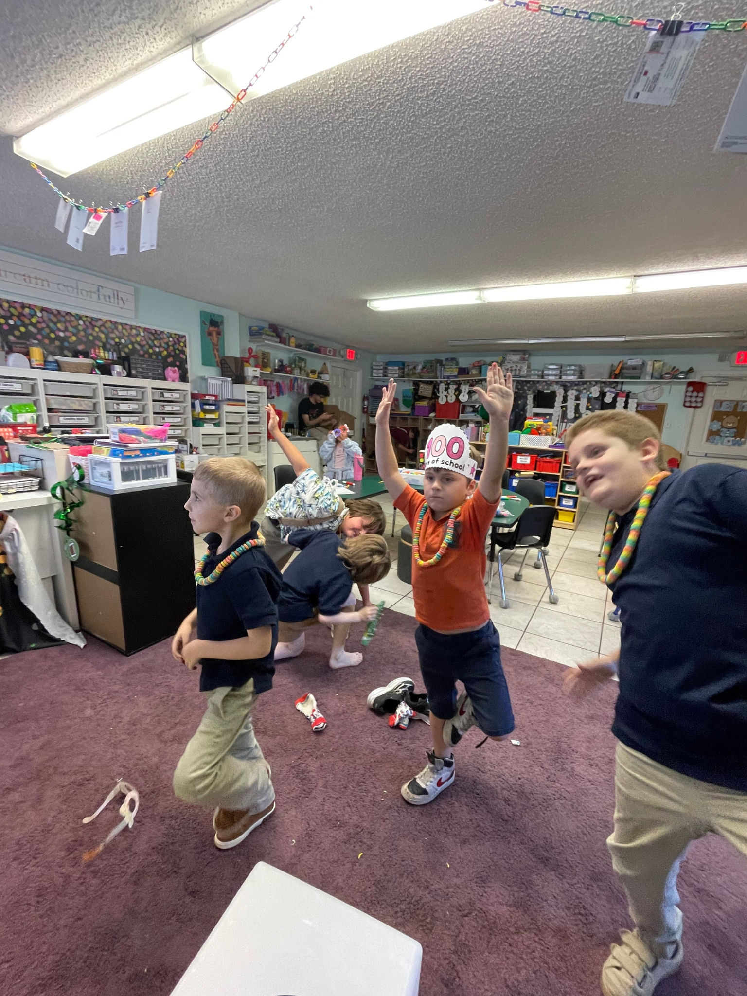 Children participating in a fun activity inside the SONbeams classroom at Bethany Church