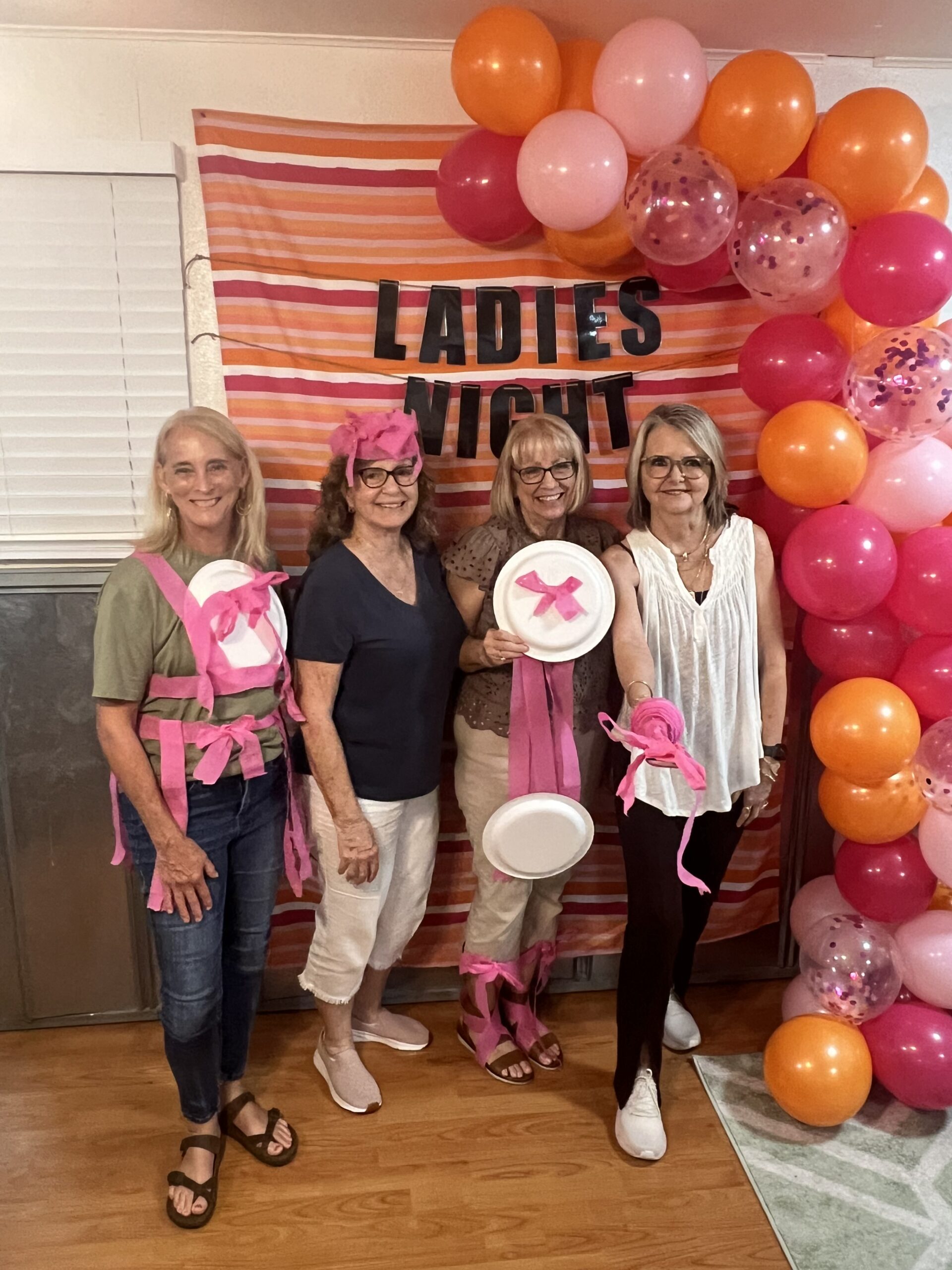 Women sharing food and community together during a Bethany Ladies gathering
